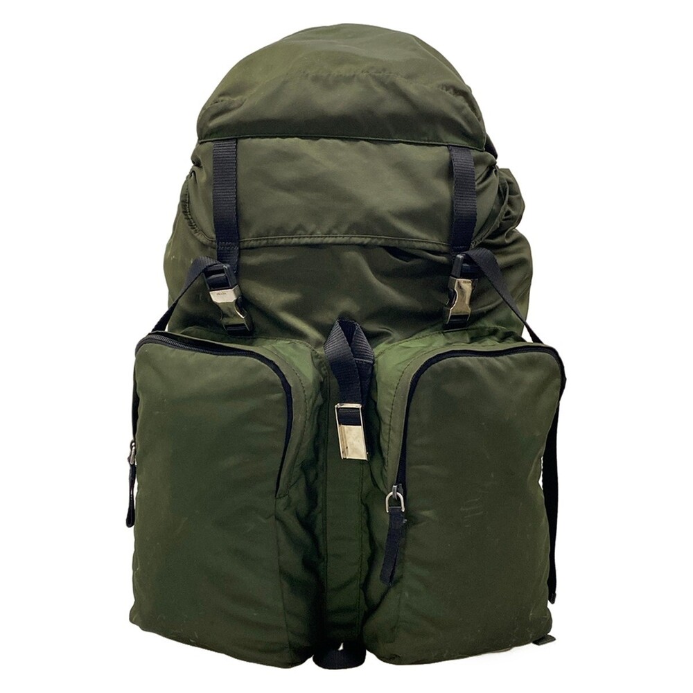 Prada Khaki Nylon Backpack #363428P54B